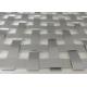 Fireproof 12m X 4m Architectural Woven Mesh Aluminum Flat Metal Panels