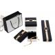 Small Decorative  Black Jewellry Box , Earring Necklace Bracelet Storage Box With Velvet Inner Cushion