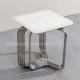 Steel Pipe Side Square Table Small Sofa Coffee Table For Living Room Balcony Apartment