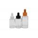 18mm  Cosmetic Essential Oil Dropper  100ml Skin Care Glass Bottle