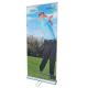 Pull Up Vertical Retractable Banner , Double Sided Foldable Banner Stand