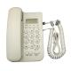 White Portable Corded Phone Office Works 2 Line Caller Id Phone With Gift Box