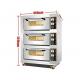 3 Layer Stainless Steel Standard Gas Oven Control LED Light Baking Oven