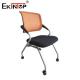 Training Chair with Swivel Wheels Mesh Backrest Armrests and Foldable Design