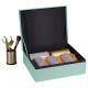 Stamping / Embossing Tea Storage Box , Custom Paperboard Boxes With Metal Tin