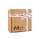 Spot UV / Varnishing Cardboard Gift Box Packaging Box With Ribbon