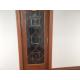 Door Decorative Panel Glass 22*64 Black Patina Natural Wood Style