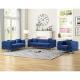 Modern hot selling sofa set Navy shinny Italian velvet with tusfted design upholstered sofas for living room