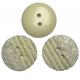 Polyester Imitation Shell Button With Irregular Face Two Hole 28L Yellow Color