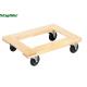 Carpet End Hardwood Movers Dolly , 1200 Lb Furniture Dolly Rubber Wheels