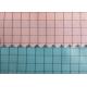 100% Polyester Plain Anti Static Fabric 100D 0.5cm Grid Strip For Lab Coat