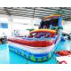 Double Side Rainbow Bouncer Outdoor Inflatable Water Slides For Kindergarten