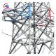 Hot Dip Electric Power Transmission Line Steel Tower Galvanized Angular Lattice