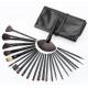 mini 24 in 1 black make up tool brush kit cosmetic applicator