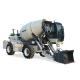 Blue 4*2 PLC Control Concrete Mixer Truck 0-14r/Min For Medium Sized Projects