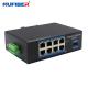 Aluminum Alloy 8 Port Poe Ethernet Switch For Security System Unmanaged Industrial Switch