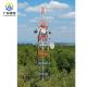 Sectoral Antenna Mobile Telecom Tower Spraying Color Against Earthquake