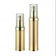 20ml Airless Pump Bottle Gold Single Wall UV Proof Refillable Offset Printing