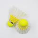 Colorful Yellow Badminton Synthetic Shuttlecock Natural High Grade Goose Feather