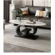 Minimalist Italian Creative Oval Marble Top Coffee Table Customized Size