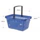 Red / Blue PP Plastic Hand Shopping Basket / Retail Shopping Baskets SGS ISO9002