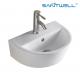 Sanitary Ware AB8305 Above Counter Basin Round Bowl Integrated Ceramic Basin Bathroom Wall Hung Wash Basin