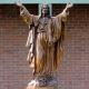BLVE Bronze Catholic Jesus Statue Sculpture Life Size Christian Religious Church Garden Decoration