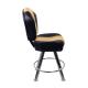 Casino Stackable Poker Chairs Leather Heighten With Triangular Backrest