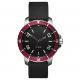 Waterproof Simple Luxury Watches , Understated Mens Watches Black Silicone Strap