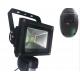 CMOS Floodlight Wifi Security Camera 2.0 Mega Pixels 8 Users Simultaneously Monitor