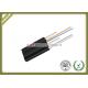 Outdoor FTTH Fiber Optic Drop Cable Single Mode With PVC Or LSZH Jacket