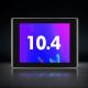 10.4 Industrial HMI Touch Panel PC Fanless Operation IP65 Front GPIO
