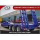 Transport Excavators 3 Axle 60 Tons Lowboy Flatbed Trailer