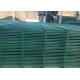 Triangular V Type PVC Coated Welded Wire Mesh Fencing / Green Metal Fencing