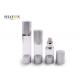 Silver Color Cosmetic Lotion Bottles , Electrified Aluminum Cosmetic Pump Bottle