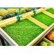 High-Density PP 20mm Artificial Grass Mat For Supermarket Goods Shelves