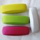 Fashionable glasses cases with warm colored leather