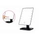 Adjustable Stand LED Cosmetic Mirror Black Casing Color With Cosmetic Organizer