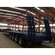 70Tons 15m Low Bed Semi Trailer Truck For Carrying Construction Machine