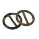 Plastic Buckles 2 Holes Horn Effect 56mm Use For Bag Coat Outerwear