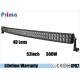 Double Row 4D 300W 52 Inch Curved LED Light Bar For SUV Cool White 6000K