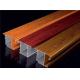 Formability Electrophoresis Aluminium Door Profiles Wood Grain Anodizing