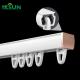 Modern Light Aluminum Curtain Rails Roman Curtain Rod Suspended Silent