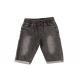 Black Washed Men's Denim Half Pants Mens Elastic Waist Jean Shorts