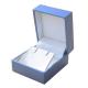 Classific Plastic Rectangular Pendant Box with covering pearl paper, plastic earring box