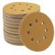 6 5 PSA Hook Loop Sandpaper Sanding Disc / Gold Aluminum Oxide Grain