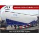 High Capacity 3 Axle Bulk Cement Trailer , Tanker Truck Trailer Double Cabins