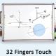 Touch interactive whiteboard for smart school, cheap whiteboard price with mobile