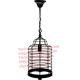 YL-L1086 antique black Cheap industrial bird cage iron vintage chandelier for