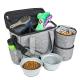 Airline Approved Dog Carrier Bag With 2 Lined Food / Treat Containers
